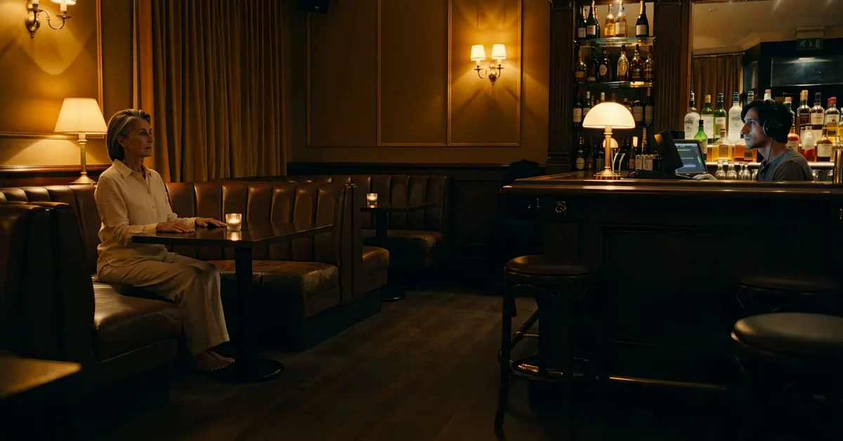 An empty villa lounge holding a Cassie Hour secret