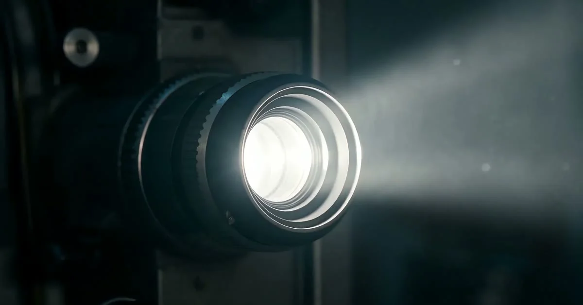 A projector beam cutting through the Cassie Hour mystery