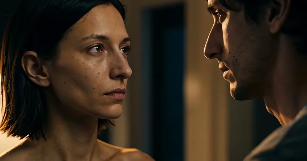 Cassie facing a witness at close range
